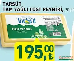 TARIM KREDİ TARSÜT TAM YAĞLI TOST PEYNİRİ 700 G fiyat ve kampanya bilgisi